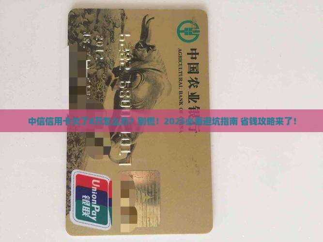 中信信用卡欠款4万怎么办