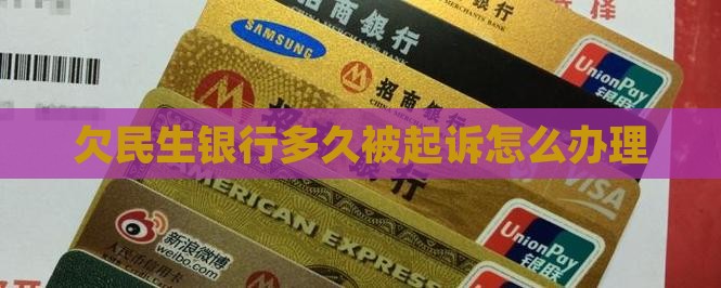 欠民生银行多久被起诉怎么办理