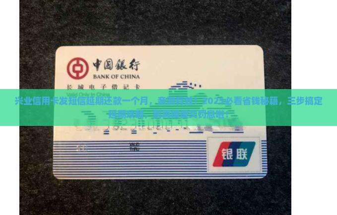 兴业信用卡发短信延期还款一个月