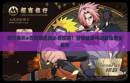 农行惠农e贷到期如何还款
