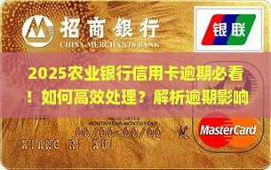 农业银行的信用卡逾期怎么处理