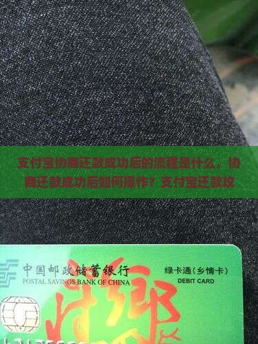 支付宝协商还款成功后的流程是什么