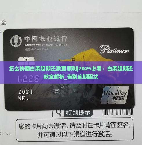 怎么协商白条延期还款更顺利