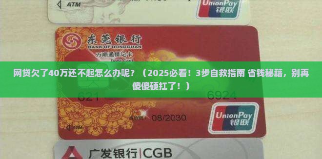 网贷欠了40万还不起怎么办呢