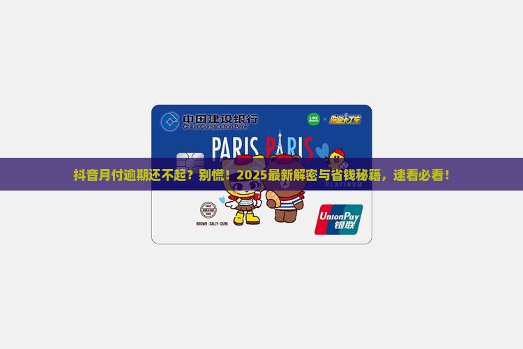 抖音月付逾期了还不起了怎么办