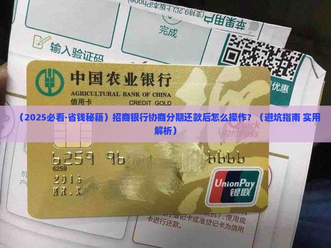 招商银行协商分期还款后怎么操作