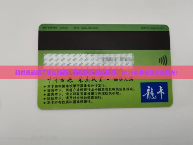和悦贷逾期了怎么处理