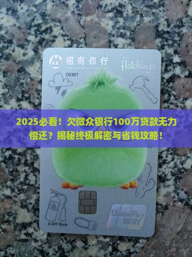 欠微众银行100万贷款无力偿还怎么办