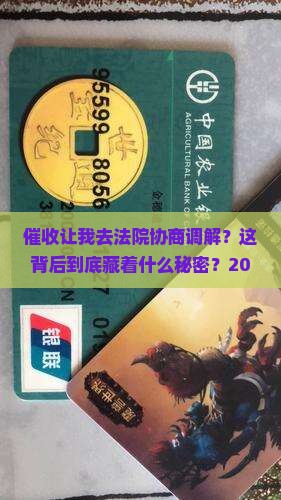 催收让我去法院协商调解
