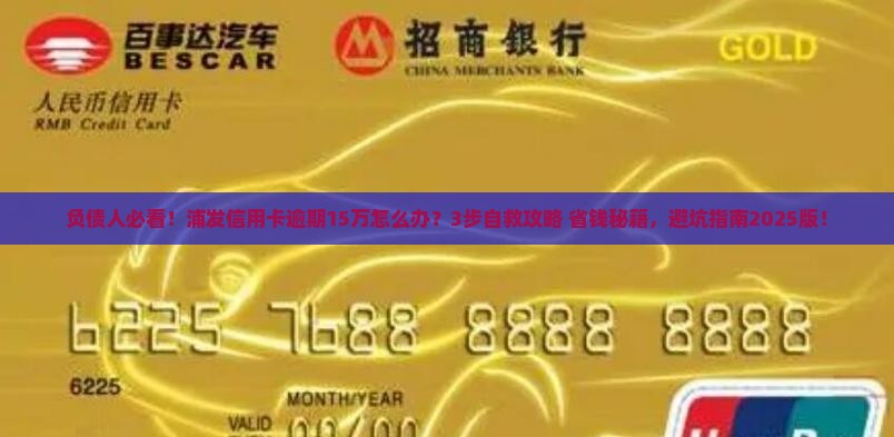浦发信用卡逾期15万怎么办