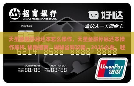 天星金融停息还本怎么操作