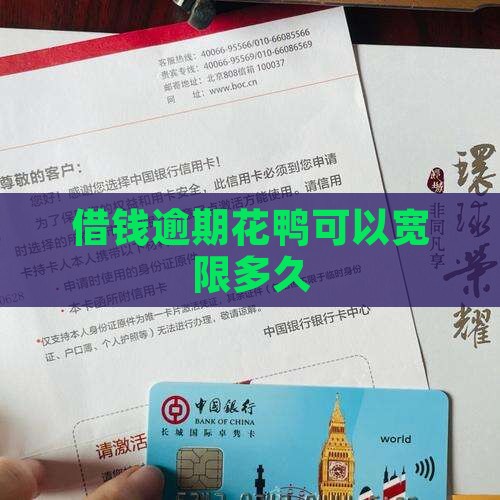 花鸭借钱可以逾期多久