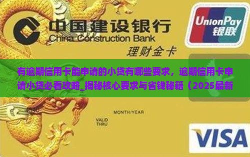 有逾期信用卡能申请的小贷有哪些要求