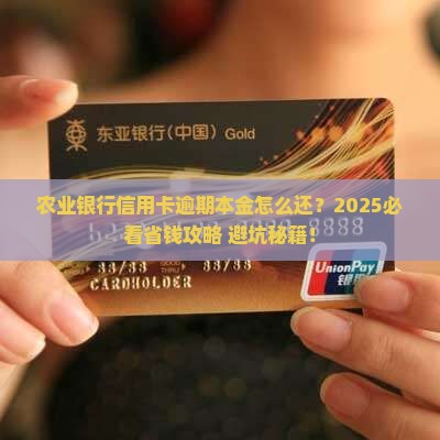 农业银行信用卡逾期如何处理本金