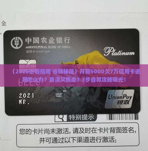 信用卡欠7万逾期无力偿还应该怎么办