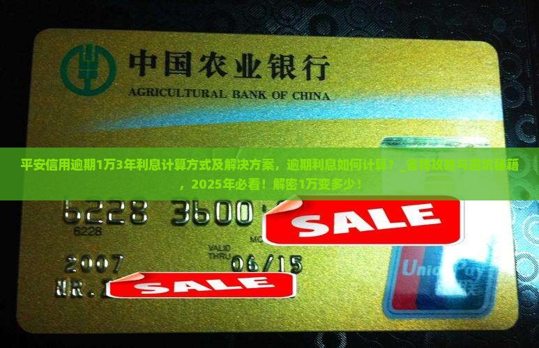 平安信用逾期1万3年利息计算方式及解决方案