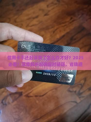 信用卡不还起诉我了怎么办才好