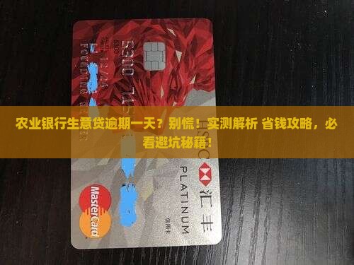 农业银行生意贷逾期一天如何处理