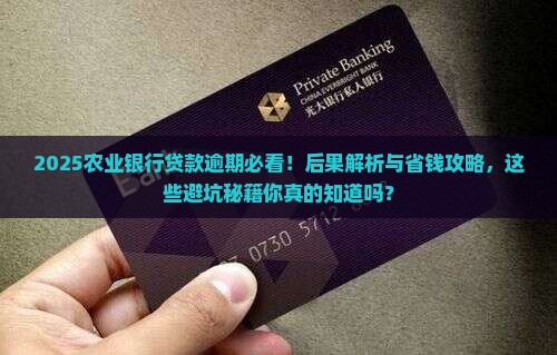 农业银行贷款逾期有什么后果