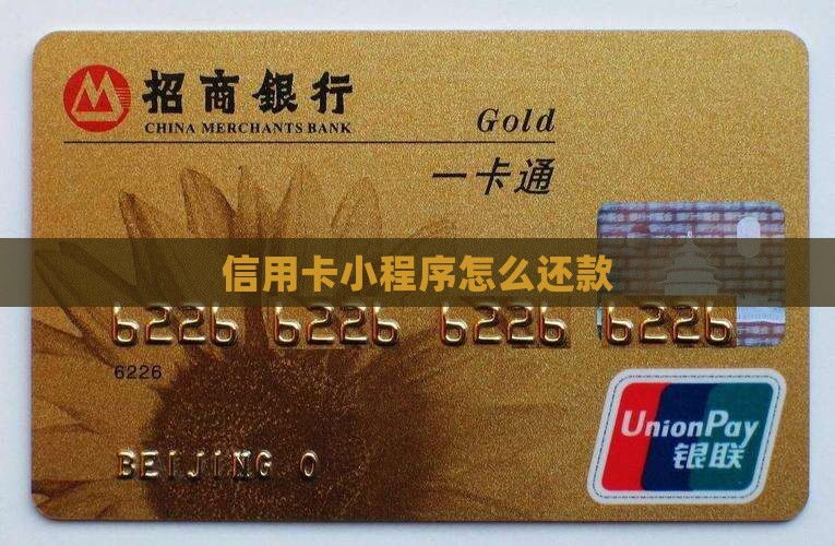 信用卡小程序怎么还款