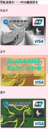 欠33万无力偿还怎么办