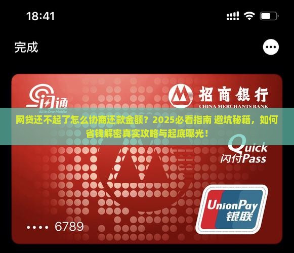 网贷还不起了怎么协商还款金额呢