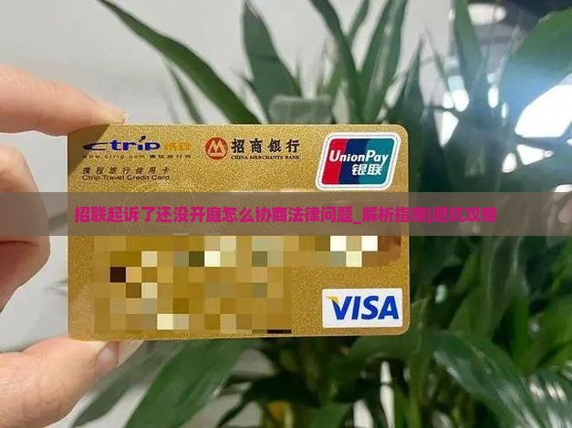 招联起诉了还没开庭怎么协商法律问题