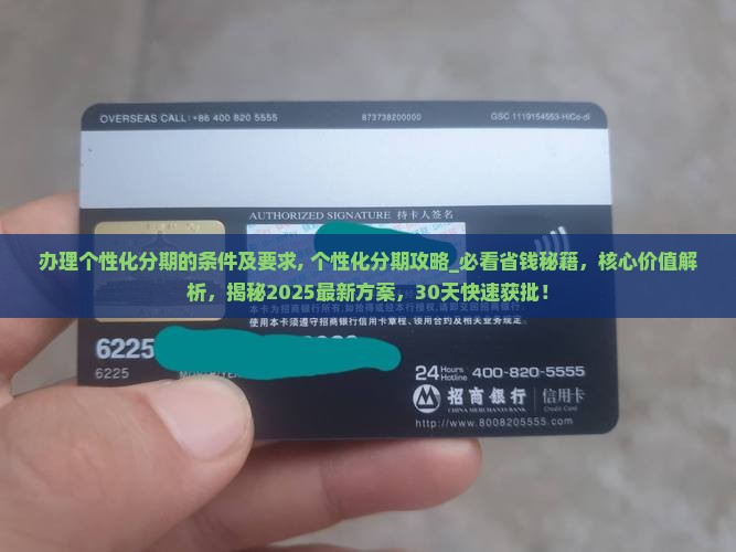 办理个性化分期的条件及要求