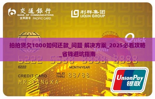 拍拍贷欠1000如何还款