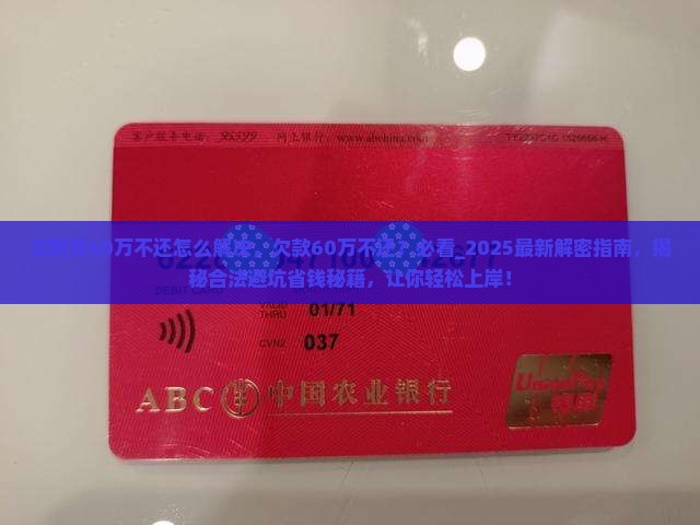 欠网贷60万不还怎么解决