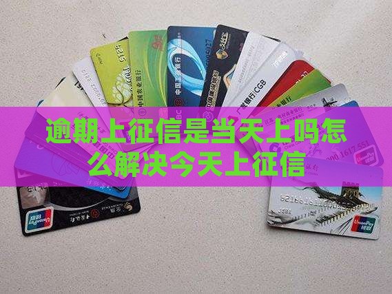 逾期上征信是当天上吗怎么解决