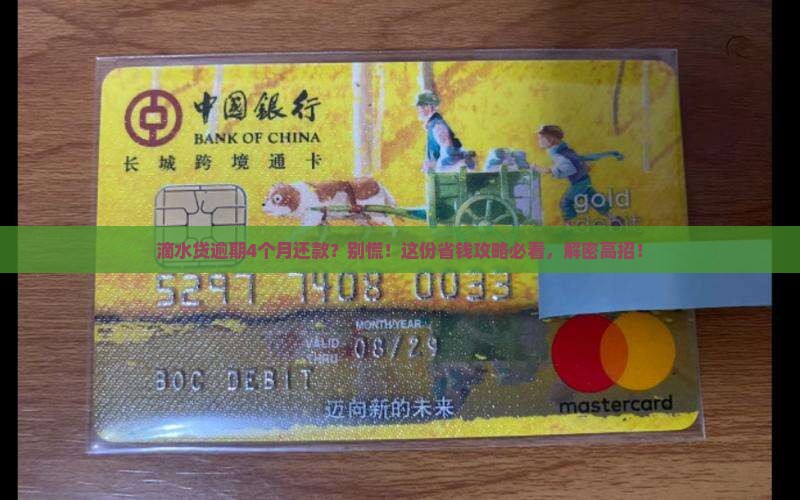 滴水贷逾期4个月还款怎么办