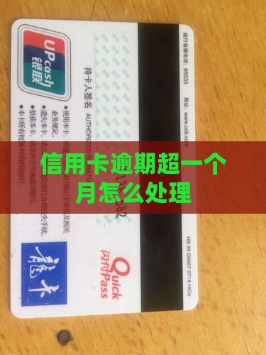 信用卡逾期超一个月怎么处理