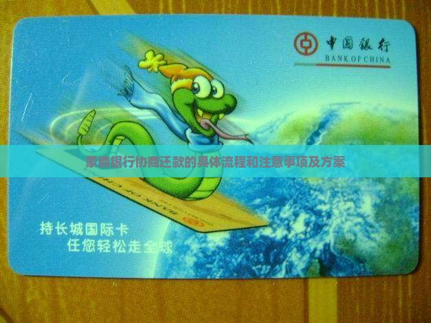 蒙商银行协商还款的具体流程和注意事项