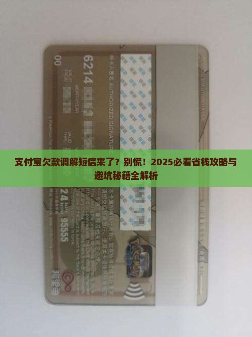支付宝欠款调解通知短信应该如何处理