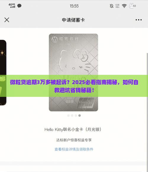 微粒贷逾期3万多被起诉
