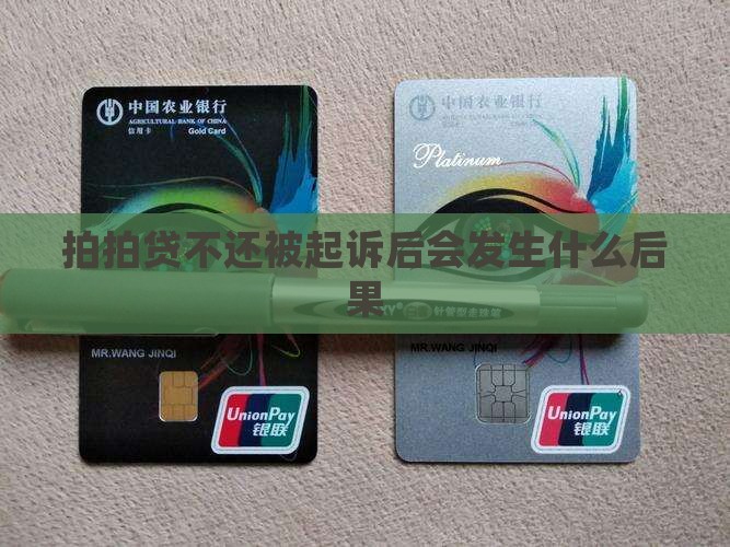 拍拍贷不还被起诉后会发生什么