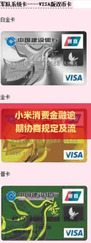 小米允许消费金融逾期协商规定及流程
