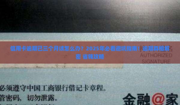 信用卡逾期已三个月应该怎么处理