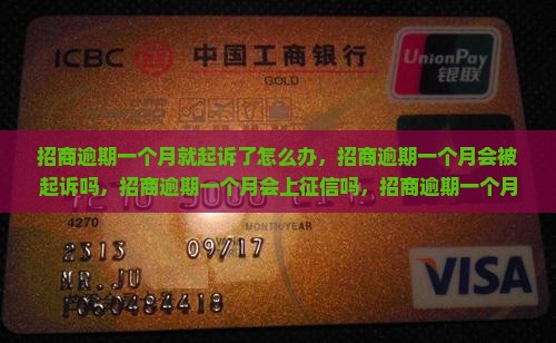招商逾期一个月就起诉了怎么办