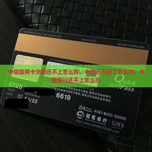中信信用卡欠款还不上怎么办