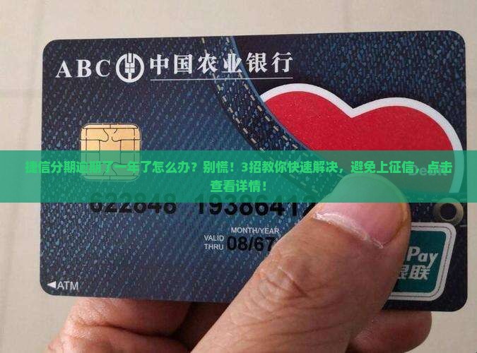 捷信分期逾期了一年了怎么办