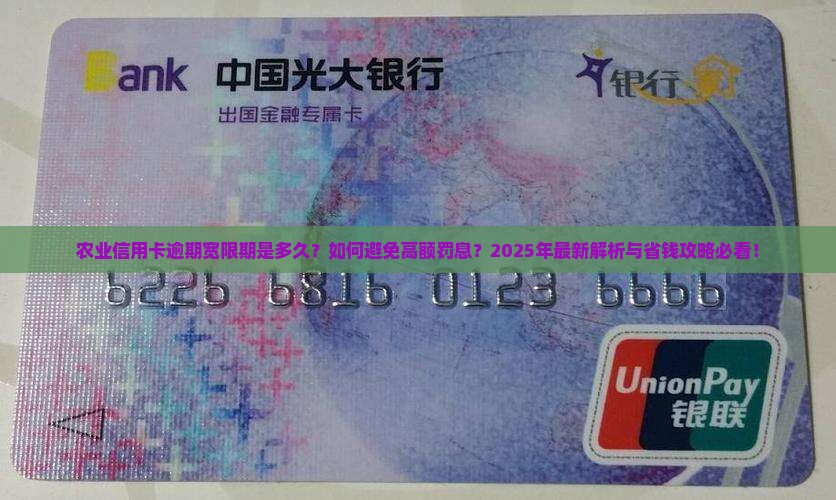 农业信用卡逾期宽限期多久