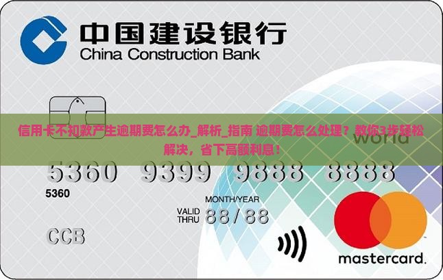 信用卡不扣款产生逾期费怎么办