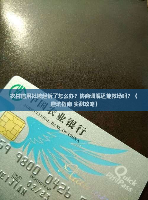 农村信用社被起诉怎么协商调解解决纠纷问题