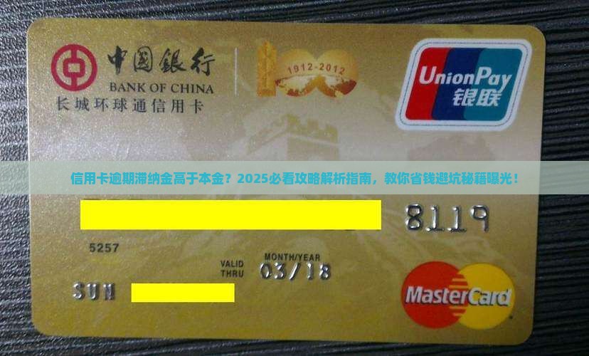 信用卡逾期滞纳金高于本金