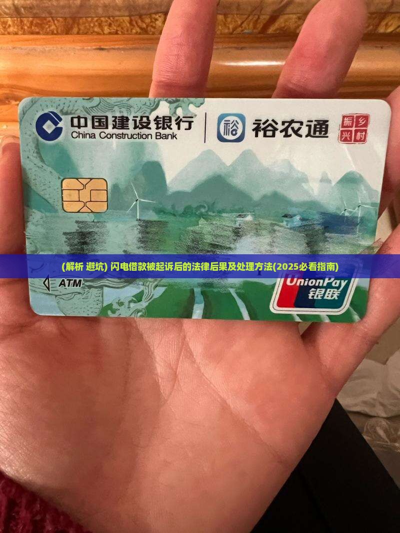 闪电借款被起诉后的法律后果及处理方法