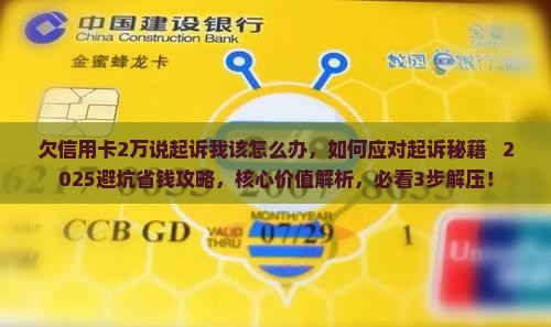 欠信用卡2万说起诉我该怎么办