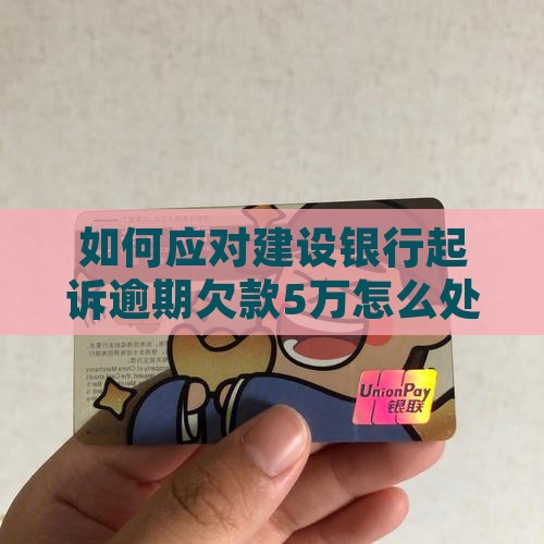 如何应对建设银行起诉欠款5万的情况