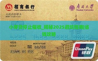 小芽贷停止催收
